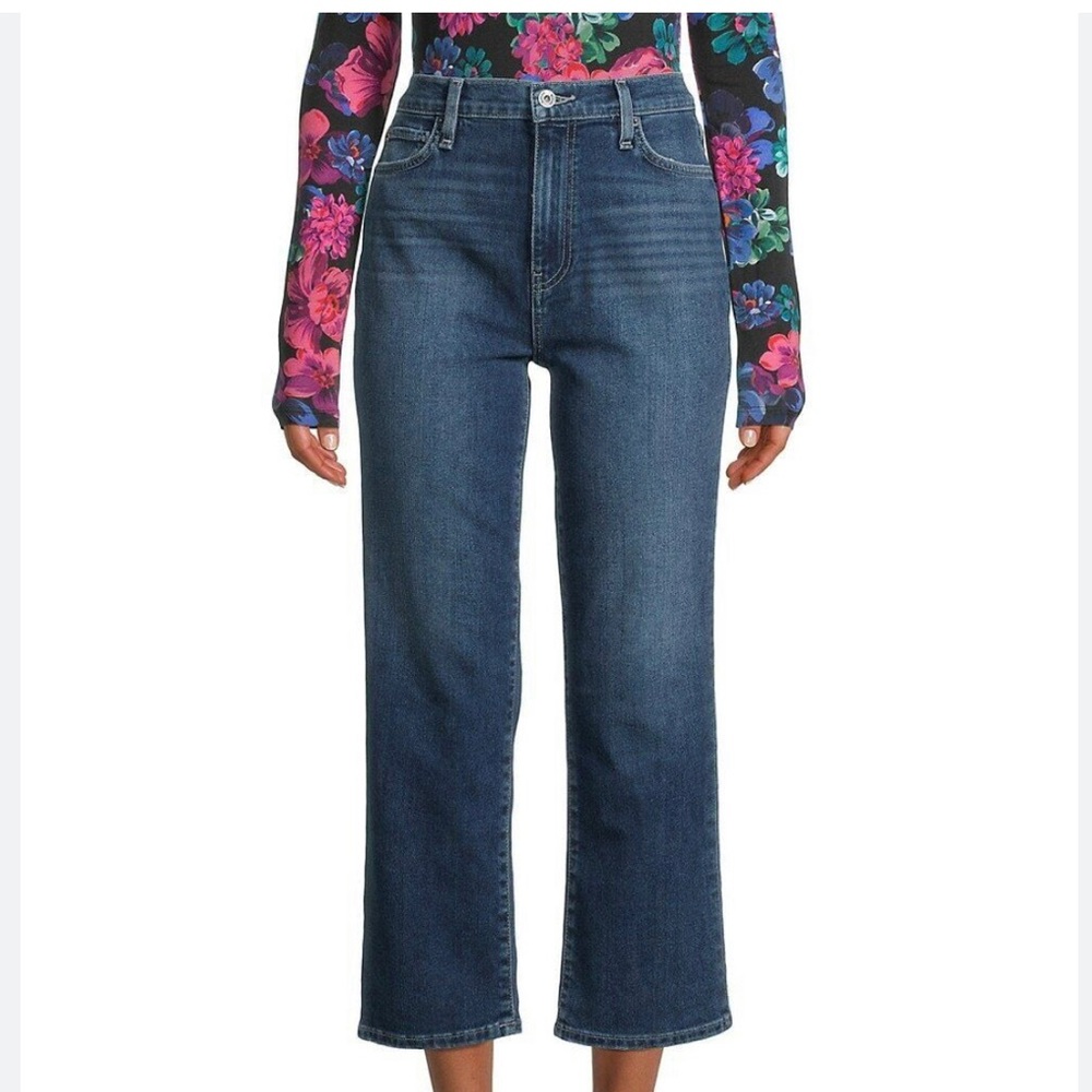Hudson Noa Mid Rise Straight Crop Jeans